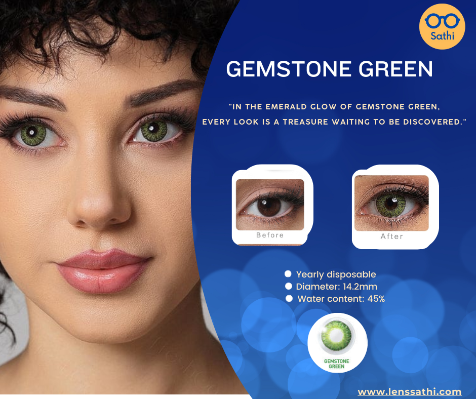 Contact Lens - Color Gemstone Green